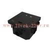 Лючок MultiDesk MDK21 с розеткой 2P+E 16А 250В IP44 с монтажной коробкой для бетонных полов черн. ма