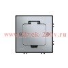 Лючок MultiDesk MDK20 на 2мод. IP44 с монтажной коробкой для бетонных полов серебр. SE MDK20202SC