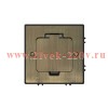Лючок MultiDesk MDK20 на 2мод. IP44 с монтажной коробкой для бетонных полов античная латунь SE MDK20