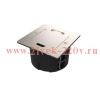 Лючок MultiDesk MDK21 с розеткой 2P+E 16А 250В IP44 с монтажной коробкой для стены фальшпола стола н