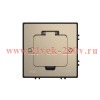 Лючок MultiDesk MDK20 на 2мод. IP44 с монтажной коробкой для бетонных полов никель SE MDK20202NC