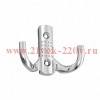 Крючок с перфорацией 2-х рожковый хром (уп.1шт) Tech-Krep 129909