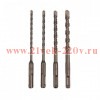 Набор буров по бетону 5-6-8-10х160мм 4шт пластик. коробка SDS PLUS Kranz KR-91-0405