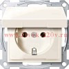 Механизм розетки Merten Artec бежевый SCHUKO с крышкой MTN2310-4044