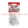 Шайба плоская М10 цинк. DIN 125 (уп.15шт) пакет Tech-Krep 103046