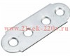 Пластина крепежная мебельная 50х17х2мм оцинк. Tech-KREP 141947