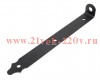 Проушина воротная фигурная 350х45х40 черн. Tech-KREP 148393
