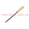 Напильник треугольный 150мм деревянная ручка Kranz KR-12-4121