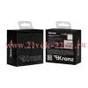 Выключатель 2-кл. СП ROUND MIELE 10А с подсветкой оникс Kranz KR-78-0714-3