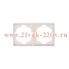 Рамка 2-постовая MIELE бел. Kranz KR-78-0752-1