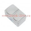 Блок розеток 2-м ОП Mini OG IP54 горизонт. с заземл. сер. Kranz KR-78-0806