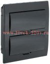 Корпус модульный пл. встр. ЩРВ-П-24 черный черн. дв IP41 IEK