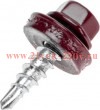 Саморез кровельный 4.8х19мм окрашенный RAL 3005 короб (уп.250шт) Kranz 1203-4819-3