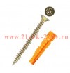 Саморез ШУж 6.0х80 пот. гол. + дюбель унив 10х61 (уп.6шт) Tech-KREP 112942