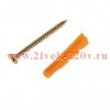 Саморез ШУж 4.0х50 пот. гол. + дюбель унив 6х37 (уп.16шт) Tech-KREP 112939