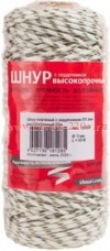 Шнур плетеный ПП 3мм с серд. 16-пряд. высокопр. цвет. 50м Tech-KREP 139908