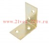 Уголок мебельный широкий 40х40х25х2мм желт. Tech-KREP 148299