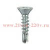 Саморез оконный сверло 3.9х16 бел. цинк (уп.20000шт) Kranz 1504-3916-1