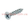 Саморез оконный острый 4.1х25 бел. цинк (уп.12000шт) Kranz 1502-4125-1
