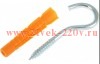 Шуруп-полукольцо 4х30 с унив. дюбелем 6.0х36 (уп.2шт) Tech-KREP 114328