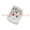 Розетка 1-м ОП Mini OG с заземл. керамика IP54 бел. Kranz KR-78-0605