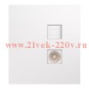 Розетка компьютерная RJ45 кат6+TV с/у MIELE жемчуг Kranz KR-78-0722-4