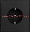 Розетка 1-ая с/з с/у со шторками 16А MIELE антрацит Kranz KR-78-0701-5