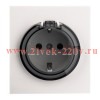 Розетка 1-ая с/з с/у со шторками и крышкой 16А MIELE жемчуг Kranz KR-78-0702-4