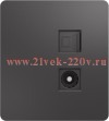 Розетка компьютерная RJ45 кат6+TV с/у MIELE сер. Kranz KR-78-0722-2