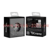 Розетка 1-м СП STRONG MIELE 16А с заземл. со шторками графит Kranz KR-78-0701-6