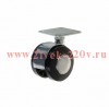 Колесо мебельное поворотное площадка d40 б/т пластик хром (уп.1шт) Tech-Krep 151201