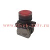Кнопка КМЕ4622мЛ-24В-красный-2но+2нз-цилиндр-индикатор-IP65 КЭАЗ 293184