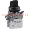 Переключатель КПЕ2120РС черн. 2но+0нз ручка фикс 3поз IP40 КЭАЗ 354472