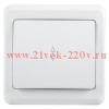 Переключатель 1-клавишный ИЭК ВЕГА 10А белый (ВСп10-1-0-ВБ) EVV12-K01-10-DM
