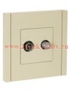 Розетка двойная TV+SAT ИЭК FORTE&PIANO FP438 ваниль FP-AF20-O-K10