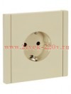 Розетка с заземлением ИЭК FORTE&PIANO 16А FP413 шторки автозажим ваниль FP-R14-16-1-K10
