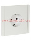 Розетка с заземлением ИЭК FORTE&PIANO FP214 16А автозажим белый FP-R11-16-1-K01