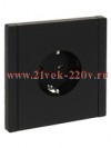 Розетка с заземлением ИЭК FORTE&PIANO FP114 16А автозажим черный FP-R11-16-1-K02