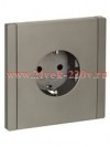 Розетка с заземлением ИЭК FORTE&PIANO 16А FP513 шторки автозажим сталь FP-R14-16-1-K46