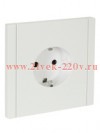 Розетка с заземлением ИЭК FORTE&PIANO 16А FP213 шторки автозажим белый FP-R14-16-1-K01