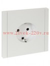 Розетка с заземлением ИЭК FORTE&PIANO 16А FP215 шторки белый FP-R14-16-K01