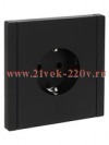 Розетка с заземлением ИЭК FORTE&PIANO FP116 16А черный FP-R11-16-K02