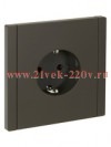 Розетка с заземлением ИЭК FORTE&PIANO 16А FP313 шторки автозажим серый FP-R14-16-1-K03