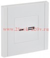 Розетка для зарядки ИЭК FORTE&PIANO FP250 USB A+C 3,1А белый FP-U22-D31-K01