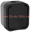 Розетка 2П+3 с крышкой и шторками 16А IP55 TS120 TORS IEK графит