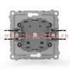 Розетка 1-м СП Pixel 16А IP20 с заземл. защ. шторки с крышкой механизм бел. TOKOV ELECTRIC TKE-PX-R1