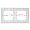 Рамка 2-м Pixel универс. бел. TOKOV ELECTRIC TKE-PX-RM2-C01