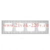 Рамка 4-м Pixel универс. бел. TOKOV ELECTRIC TKE-PX-RM4-C01