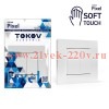 Выключатель 2-кл. СП Pixel 10А IP20 в сборе айс TOKOV ELECTRIC TKE-PX-V2F-C34