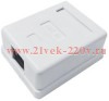 Розетка компьютерная 8P8C (RJ45) UTP кат.5E 1 порт TOKOV ELECTRIC TKE-SMB-8P8C-1P-UTP